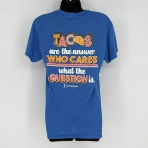 Love Pineapples Graphic T Shirt S Heather Blue Short Sleeve Tacos Are the Answer